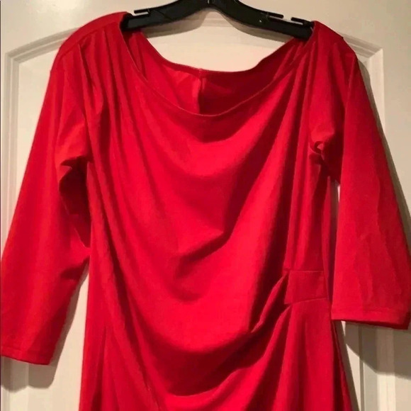 Crew Neck Dress with Pleated Waist *NWOT* - Picture 2 of 4